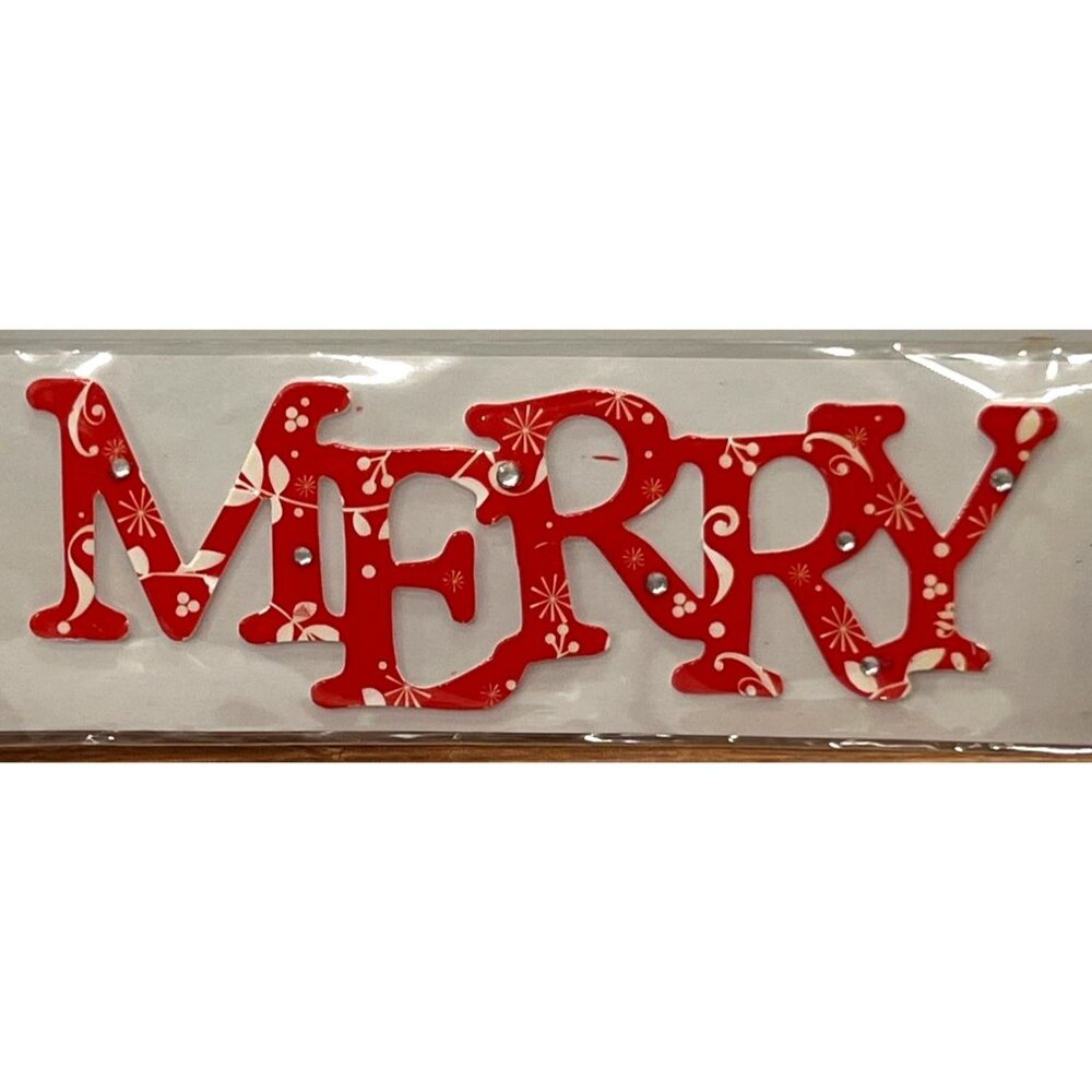Merry Christmas Word Sticker Scrapbook Embellishment Me & My Big Ideas SE-128